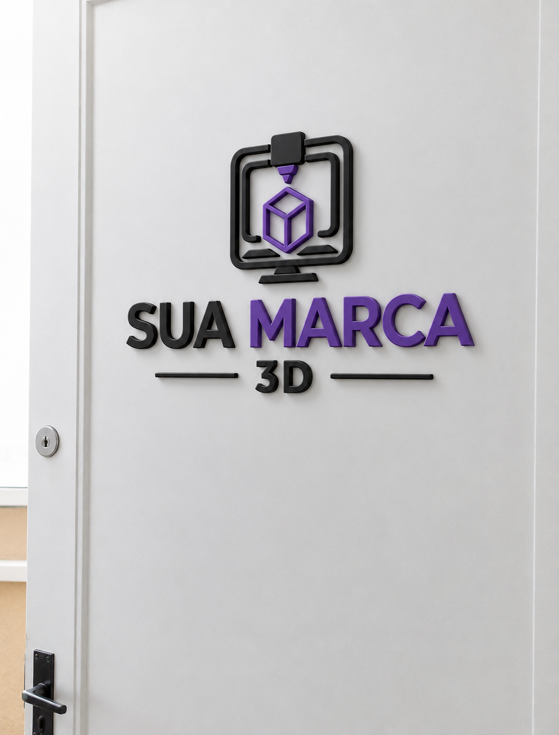 placa personalizada para portas
