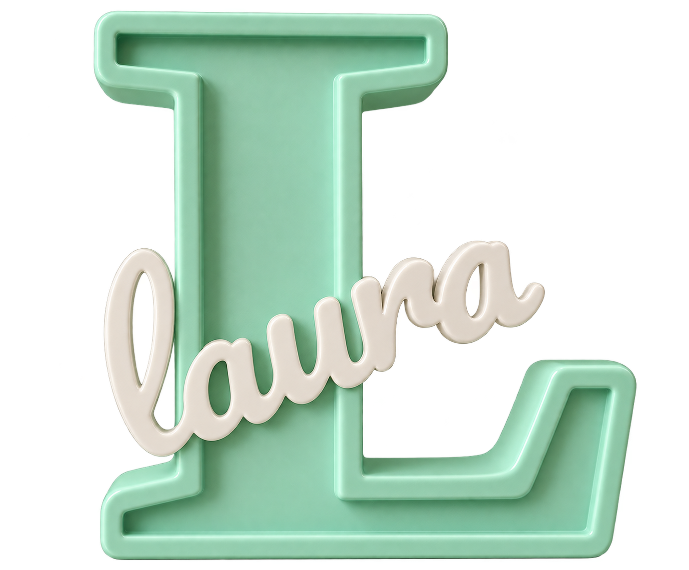 Nome Personalizado com Suporte em 3D